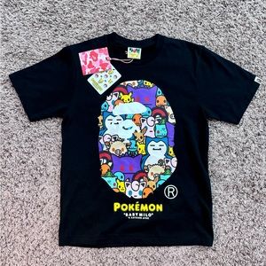 Bape x Pokemon Ladies Ape Head Tee #5  / Size Small